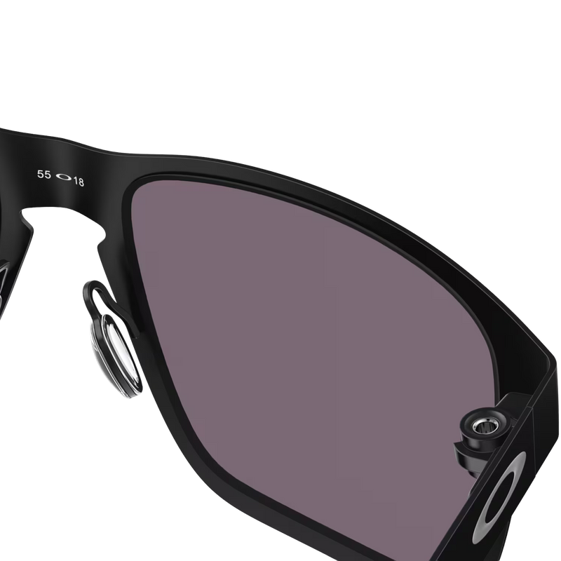 Holbrook Metal, Oakley Holbrook Metal in Matte Black/Prizm Grey back of left lens