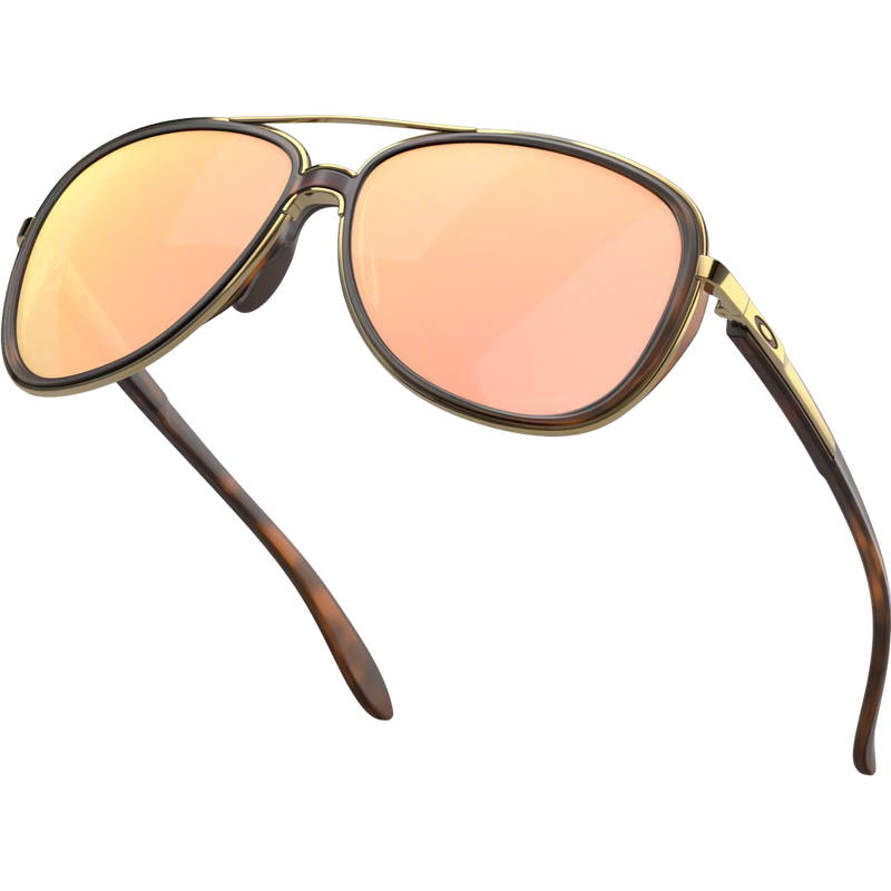 Women's Split Time - Brown Tort/Prizm Rose Gold, Oakley Women's Split Time - Brown Tort/Prizm Rose Gold front left bottom