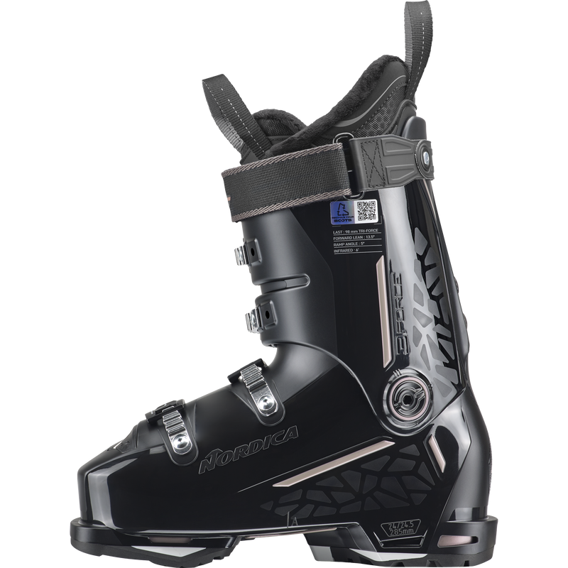 Women's Promachine 3 85, Nordica Women's Promachine 3 85 in Black/Rose/White inside right profile