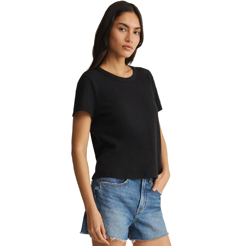 Women's Junie Slub Tee Shirt, Z Supply Women's Junie Slub Tee Shirt 3/4 Front