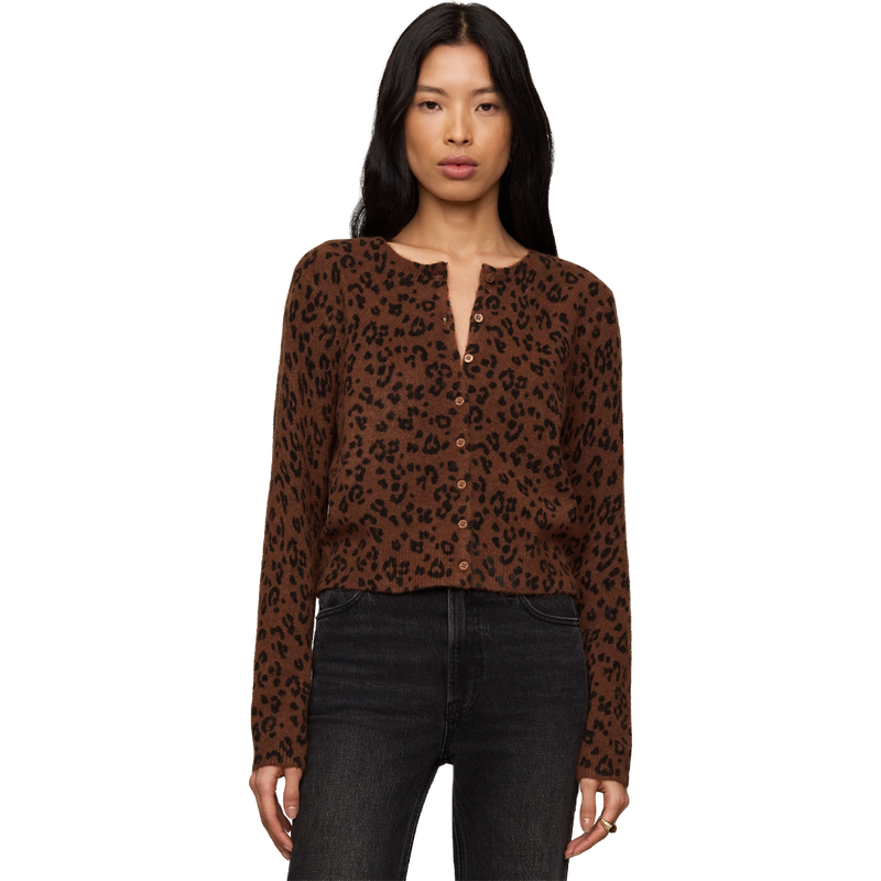 Women's Medina Leopard Cardigan, Featured Image