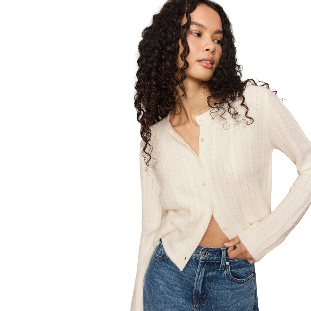 Women's Medina Pointelle Cardigan alternate view