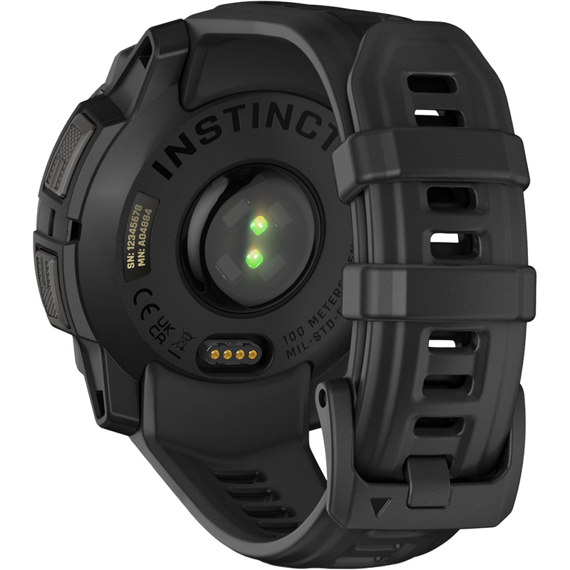 Instinct 3 45mm AMOLED Black, Garmin Instinct 3 45mm back