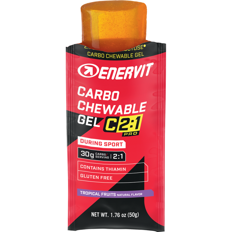 C2:1PRO Carbo Chewable Gel, Enervit C2:1PRO Carbo Chewable Gel package open