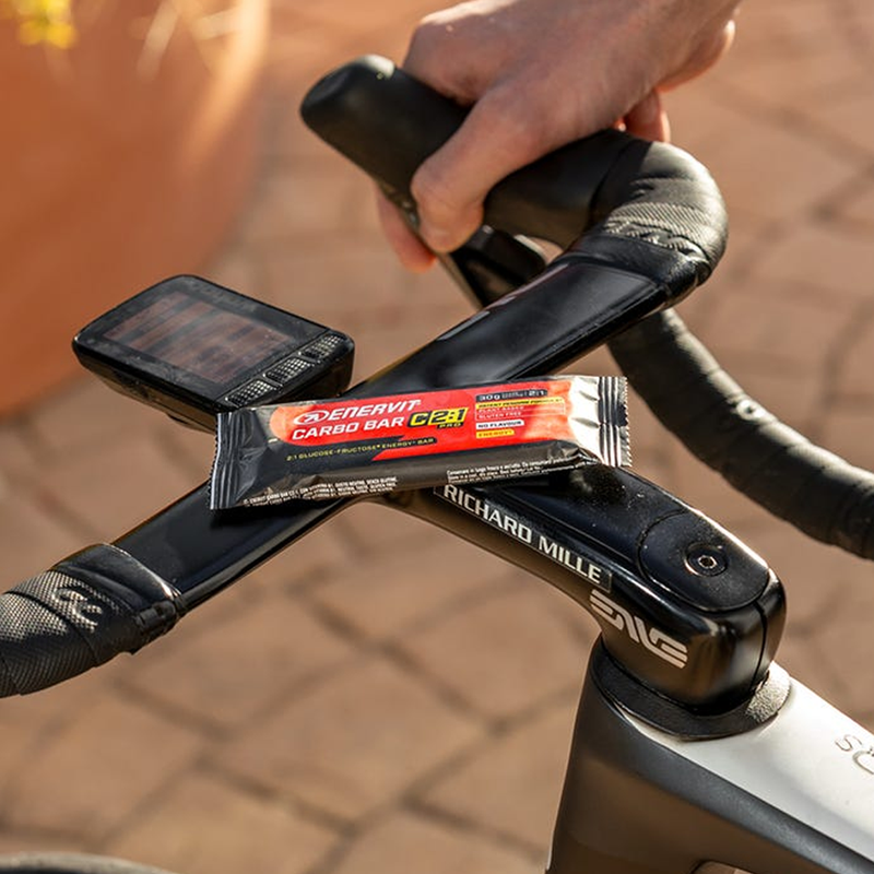 C2:1PRO Carbo Bar, Enervit C2:1PRO Carbo Bar single bar on handlebar