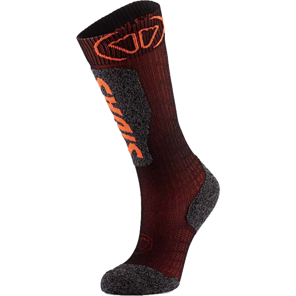 Sidas Youth Junior Ski Expert Socks in Black/Orange