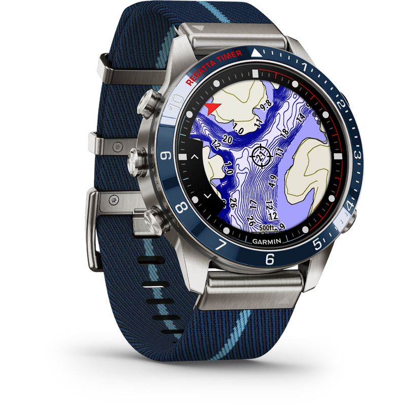 MARQ Captain Gen 2 Titanium, Garmin MARQ Captain Gen 2 Titanium front 3/4