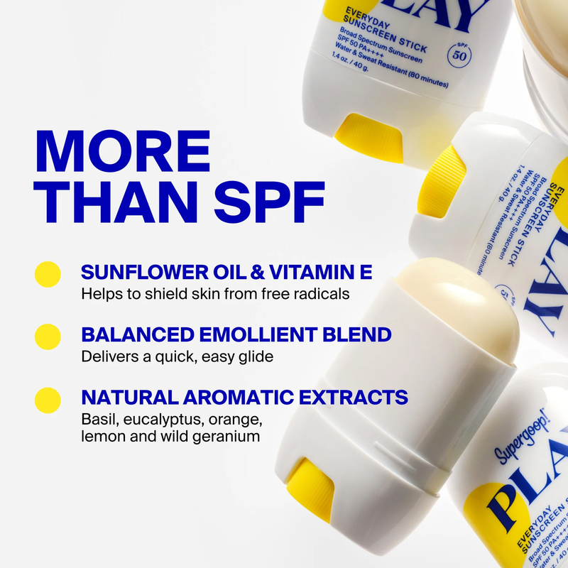 PLAY Everyday Stick SPF 50, Supergoop PLAY Everyday Stick SPF 50 featured ingredients