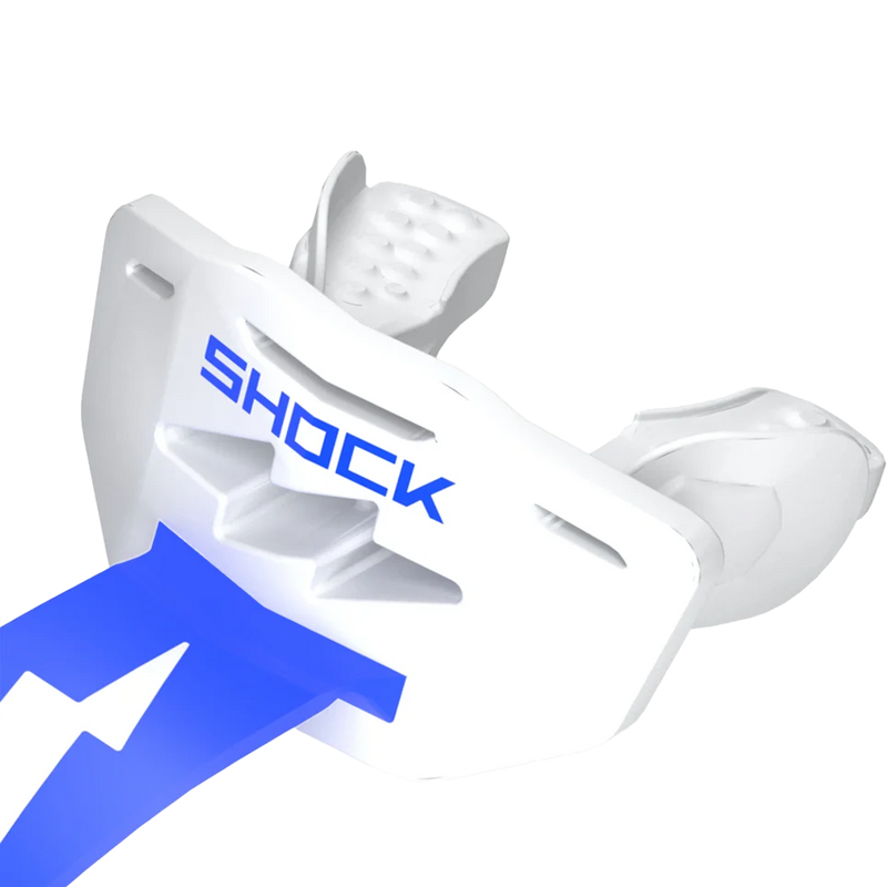Thunder Bolt Two Tone Lip Guard, Shock Doctor Thunder Bolt Two Tone Lip Guard Logo