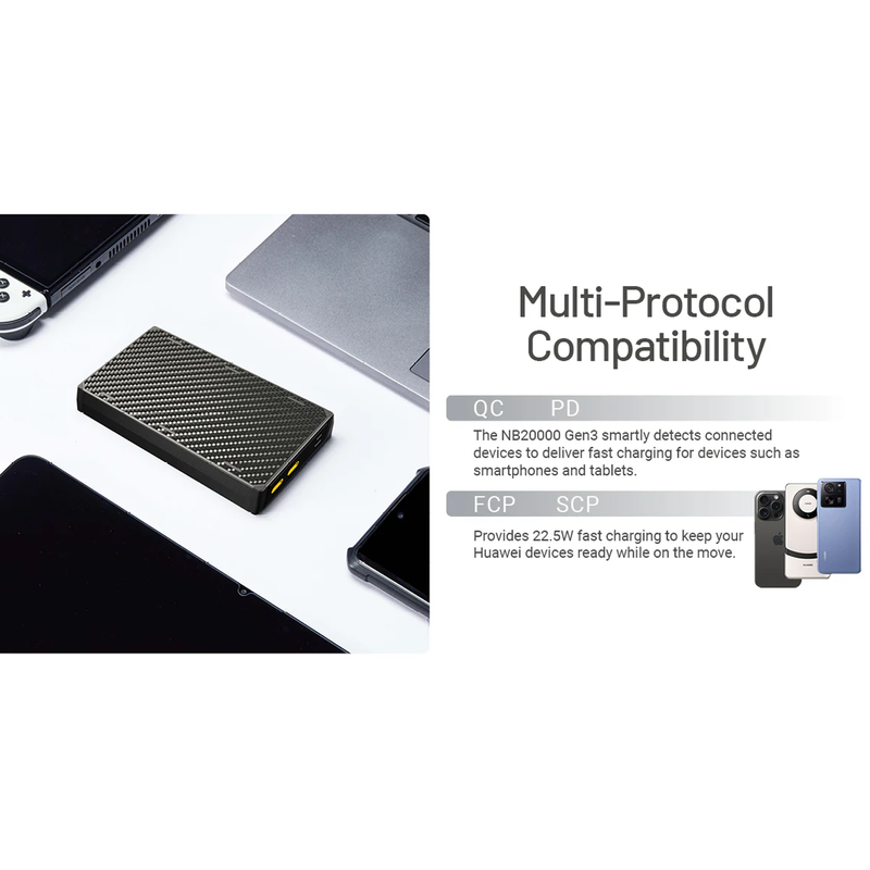 NB20000 Gen 3 Power Bank, Nitecore NB20000 Gen 3 Power Bank smart detect with fast charging