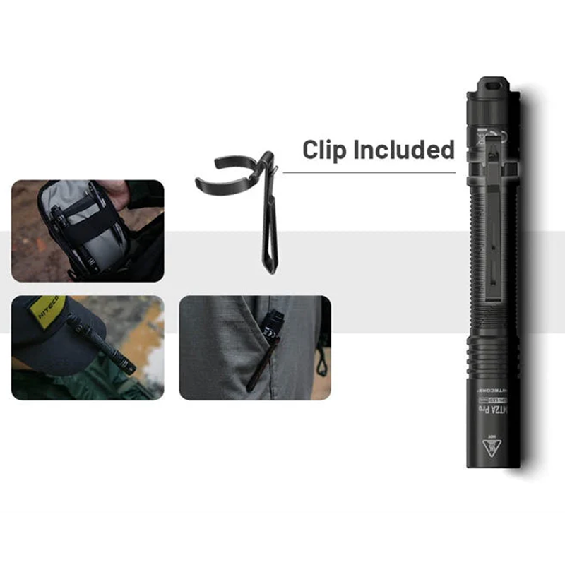 MT2A Pro 1000 Pen Flashlight, Nitecore MT2A Pro 1000 Pen Flashlight clip included