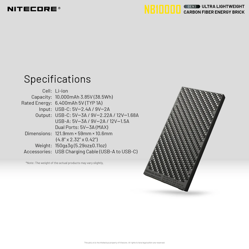 NB10000 Ultra Power Bank, Nitecore NB10000 Ultra Power Bank infographic 10