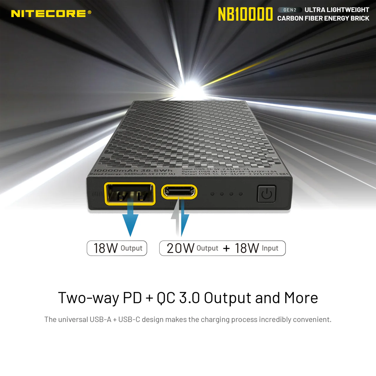 NB10000 Ultra Power Bank alternate view
