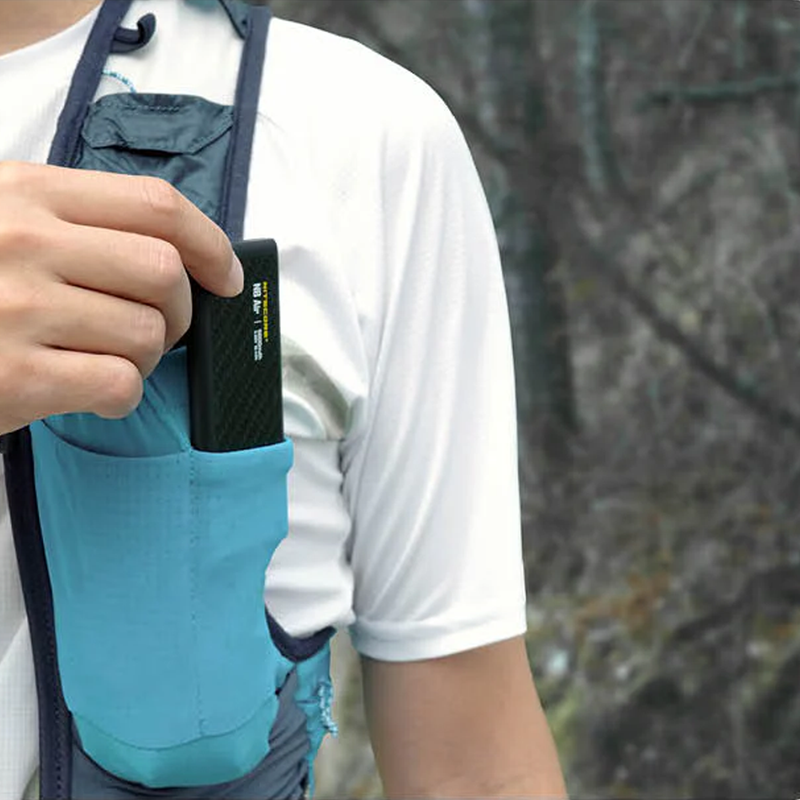 NB5000 Air Power Bank, Nitecore NB5000 Air Power Bank in running vest pocket