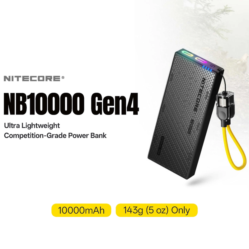 NB10000 Gen 4 Power Bank, Nitecore NB10000 Gen 4 Power Bank lightweight