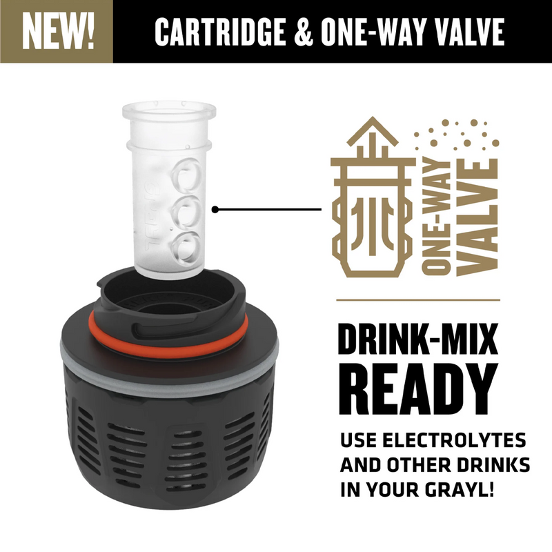 GeoPress Ti, Grayl GeoPress Ti one way valve