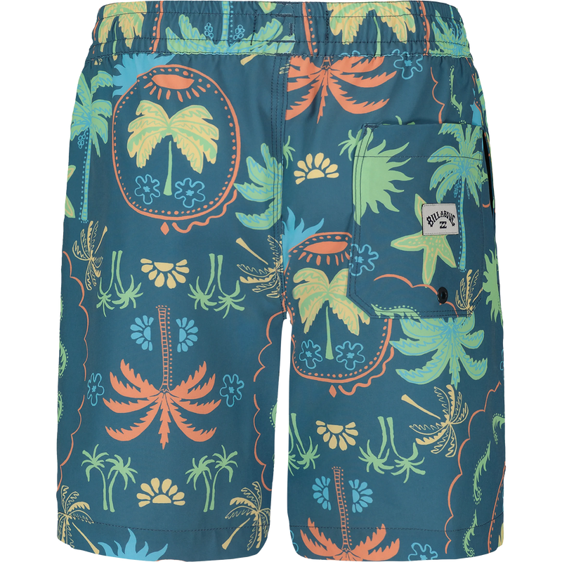 Youth Sunday Layback Swim Trunks, Billabong Youth Sunday Layback Swim Trunks Back