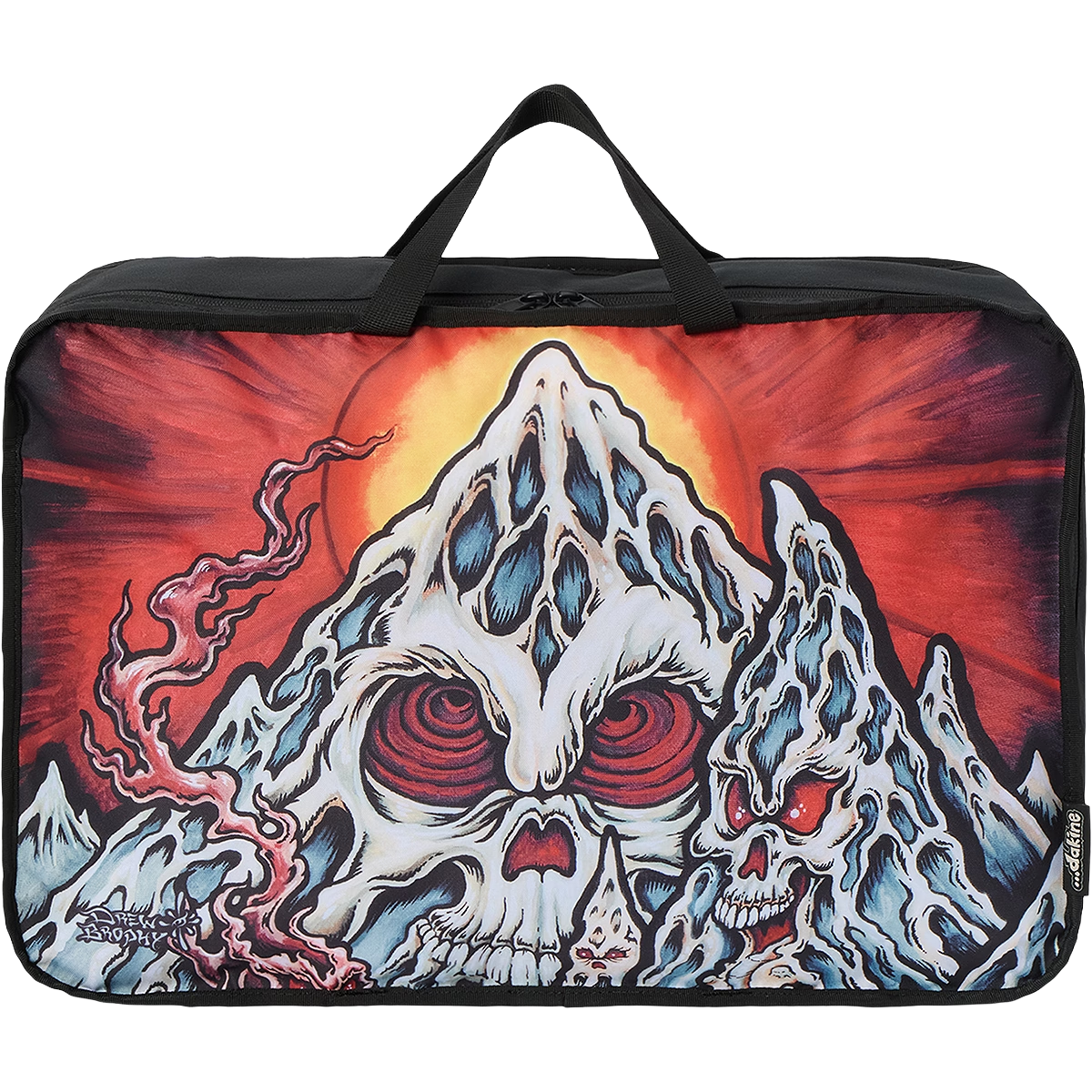 DaKine Low Roller Snowboard Bag X Mayhem in Mayhem Marron boot bag art detail