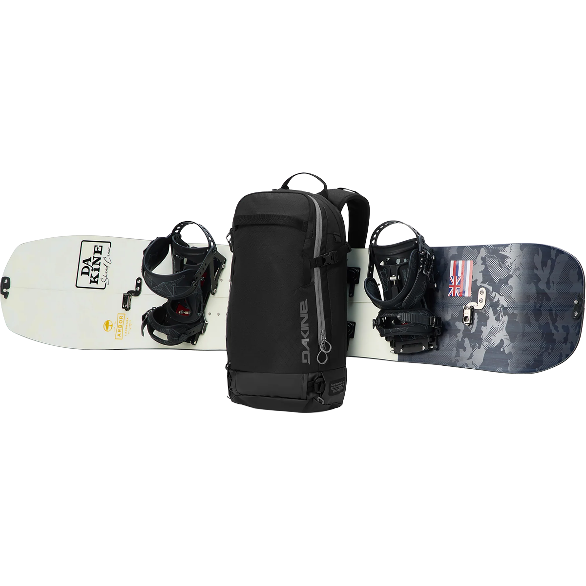 Heli 2.0 Pro Backpack 20L in Black snowboard attachment detail