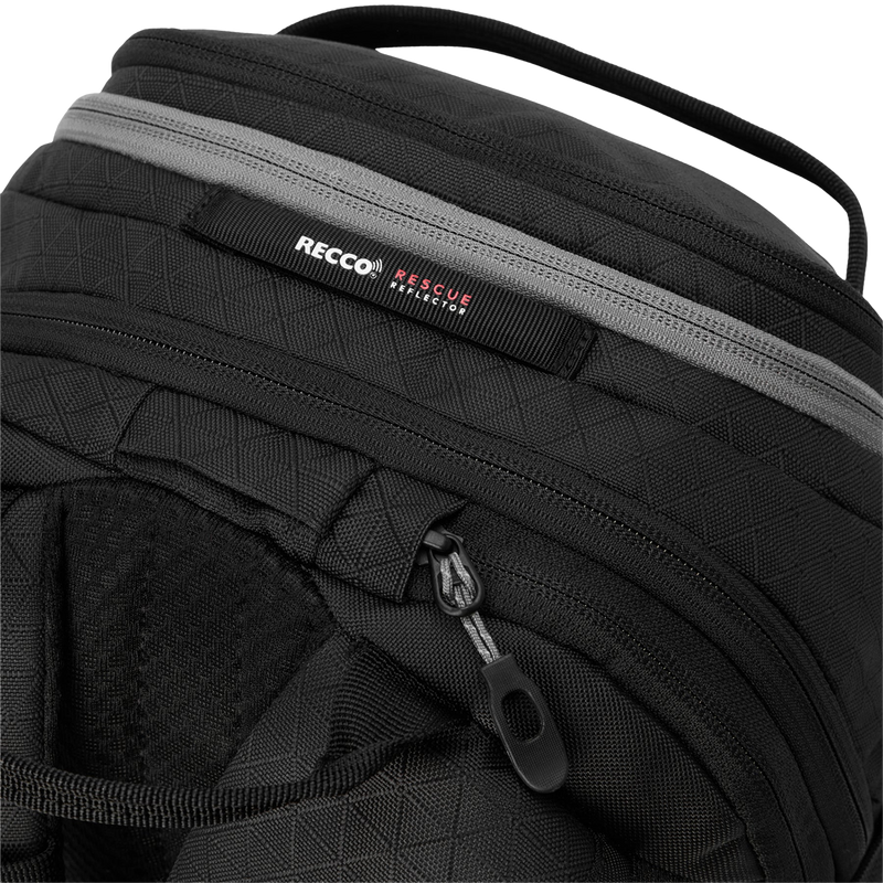 Heli 2.0 Pro Backpack 20L in Black Recco rescue logo detail