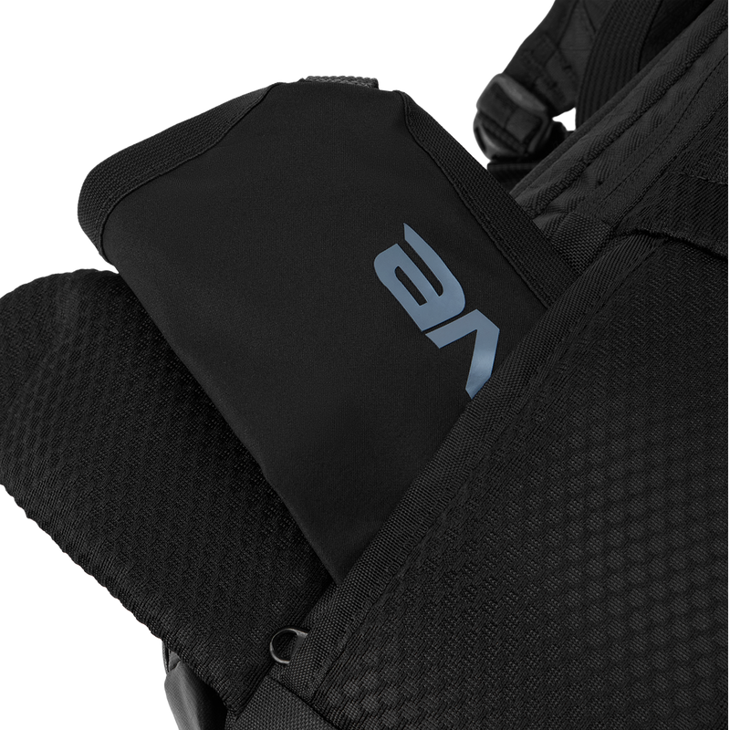 Dakine Heli 2.0 Pro Backpack back helmet strap storage on lumbar panel
