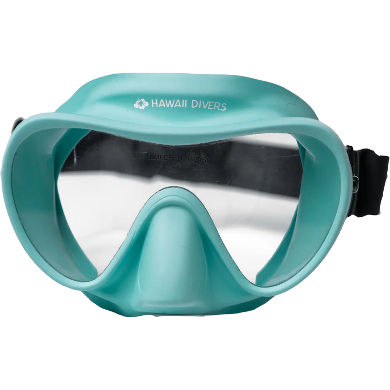 Deep Sea Mask, Hawaii Divers Deep Sea Mask in Teal Black front