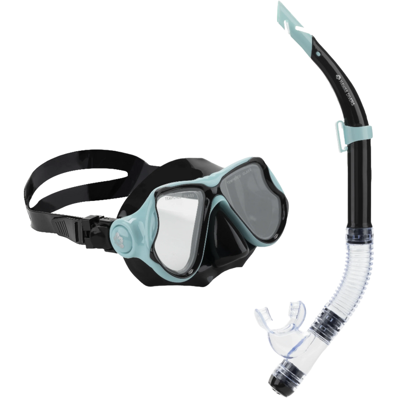 Jr Beluga Combo, Hawaii Divers Jr Beluga Combo in Turquoise/Black front right