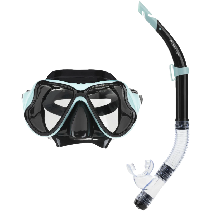 Jr Beluga Combo, Hawaii Divers Jr Beluga Combo in Turquoise/Black front