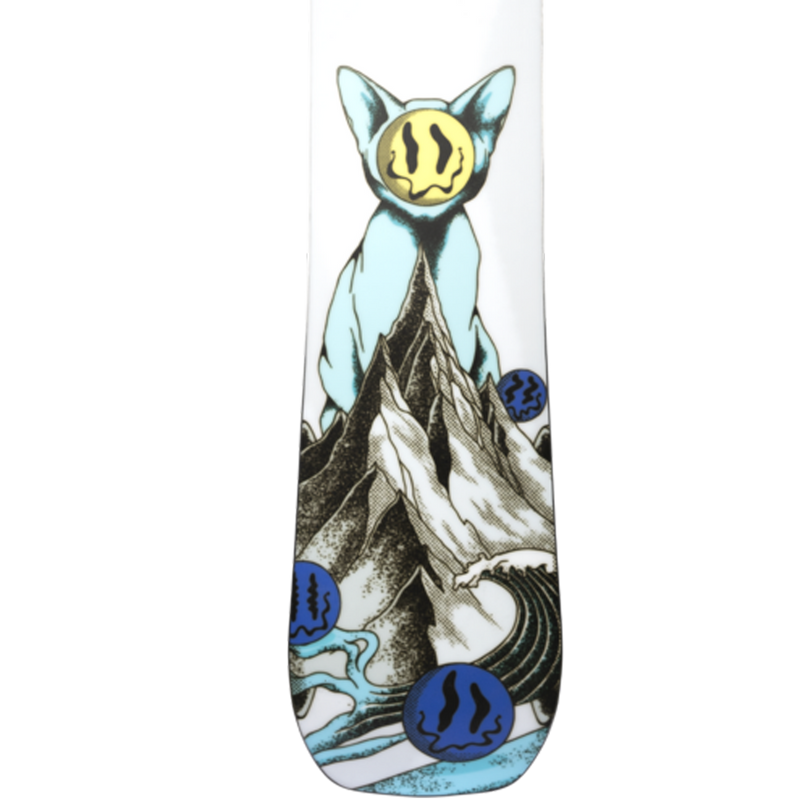 Rally Cat, Jones Snowboards Rally Cat deck graphic