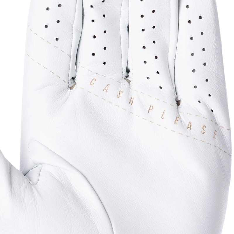 Premier 2.0 Glove, TravisMathew Premier 2.0 Glove in White palm close up