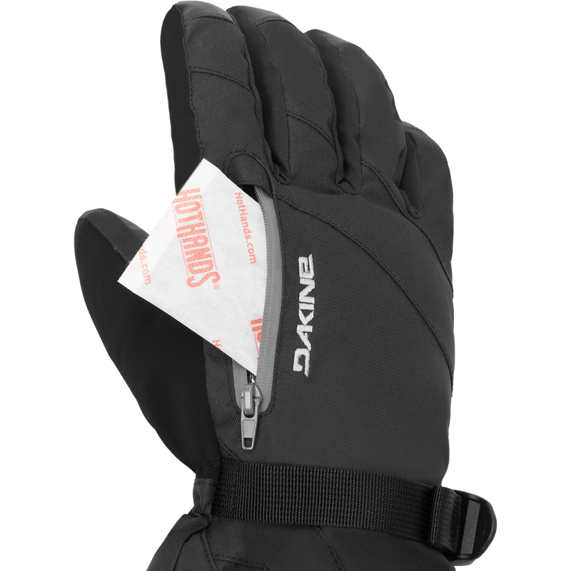 Women's Sequoia 2.0 GORE-TEX Gloves, DaKine Women's Sequoia 2.0 GORE-TEX Gloves in Kingdom Mountains zipper pocket