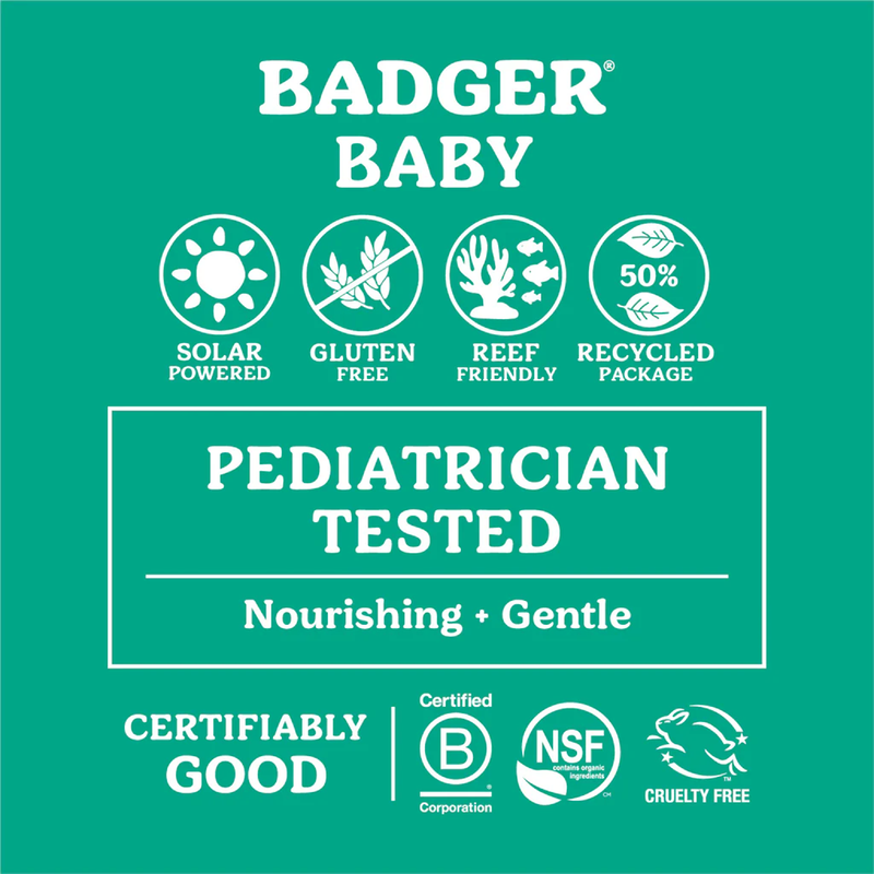 Baby Mineral Sunscreen SPF 40, Badger Baby Mineral Sunscreen SPF 40 certifiably good verbiage