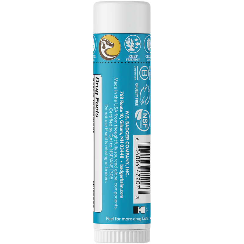 Mineral Sunscreen Face Stick Spf 35, Badger Mineral Sunscreen Face Stick Spf 35 back side