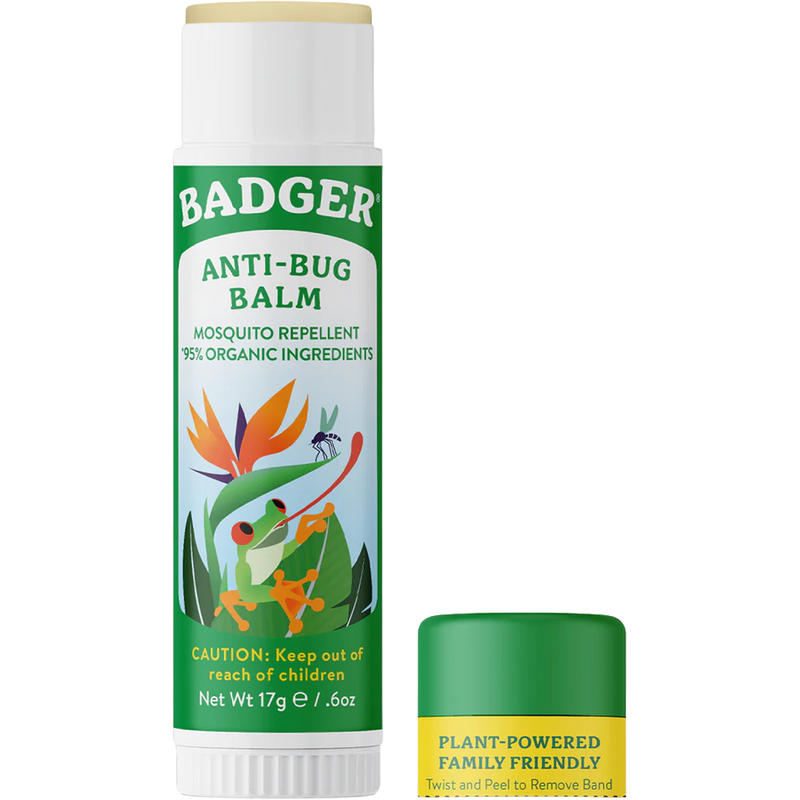 Bug Repellent Deet-Free Organic Stick, Badger Bug Repellent Deet-Free Organic Stick cap off
