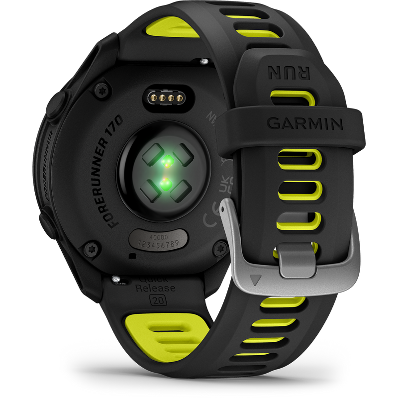 Forerunner 170 Music, Garmin Forerunner 170 back