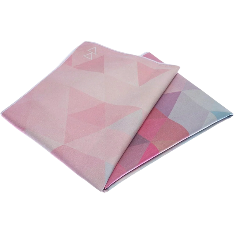 Yoga Mat Towel, Hugger Mugger Yoga Mat Towel in Tribeca Sand folded