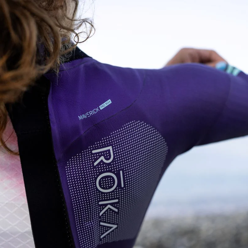 Women's Maverick ProMax Wetsuit, ROKA Multisport Women's Maverick ProMax Wetsuit on swimmer