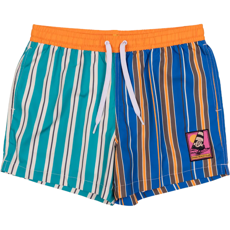 Men's Double Stripes Split Swim Short, Featured Image
