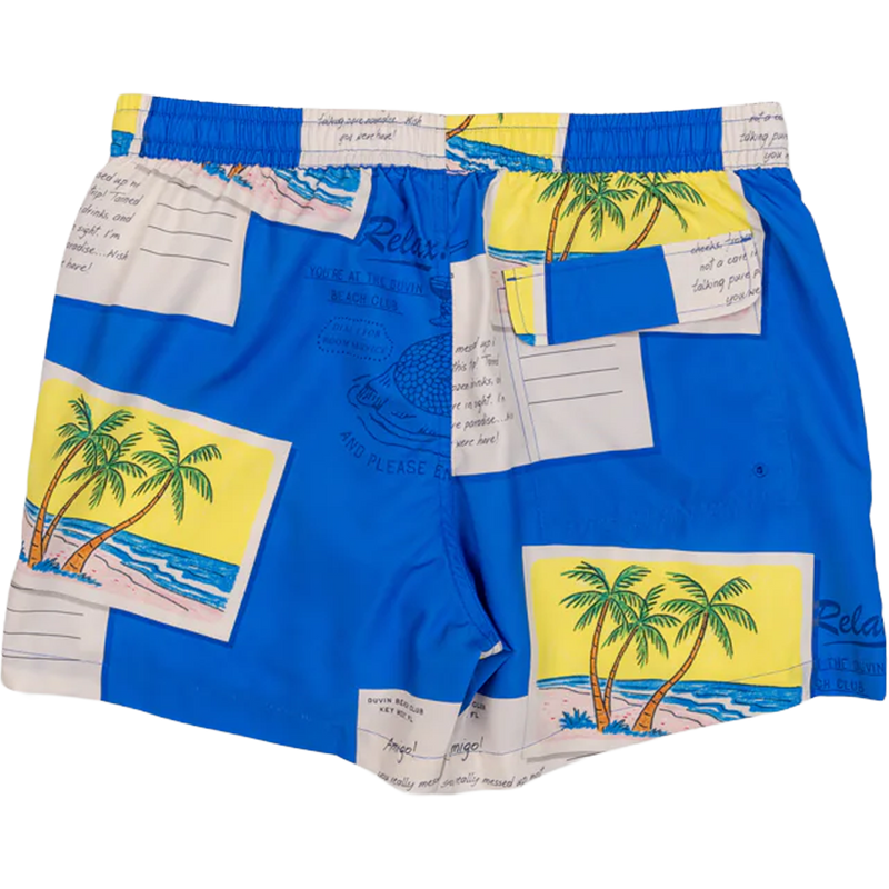 Men's From Vacation Swim Short, Men's From Vacation Swim Short in Blue back side