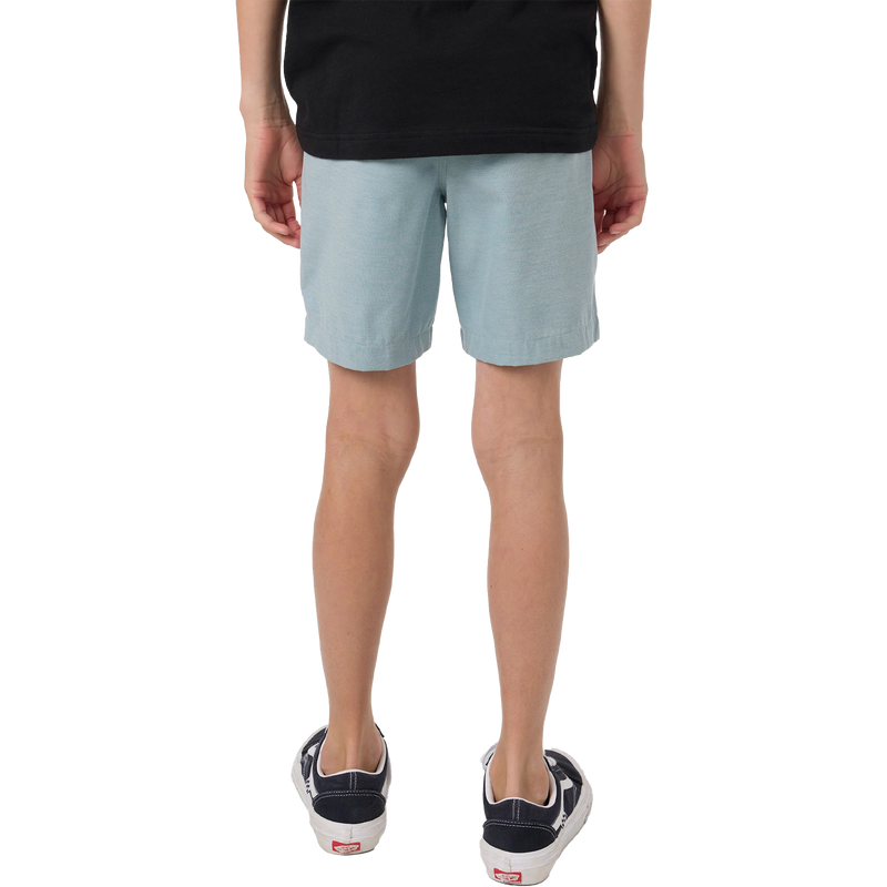 Youth Reserve Light Check Elastic Waist 16", O'Neill Youth Reserve Light Check Elastic Waist 16" Back on Model