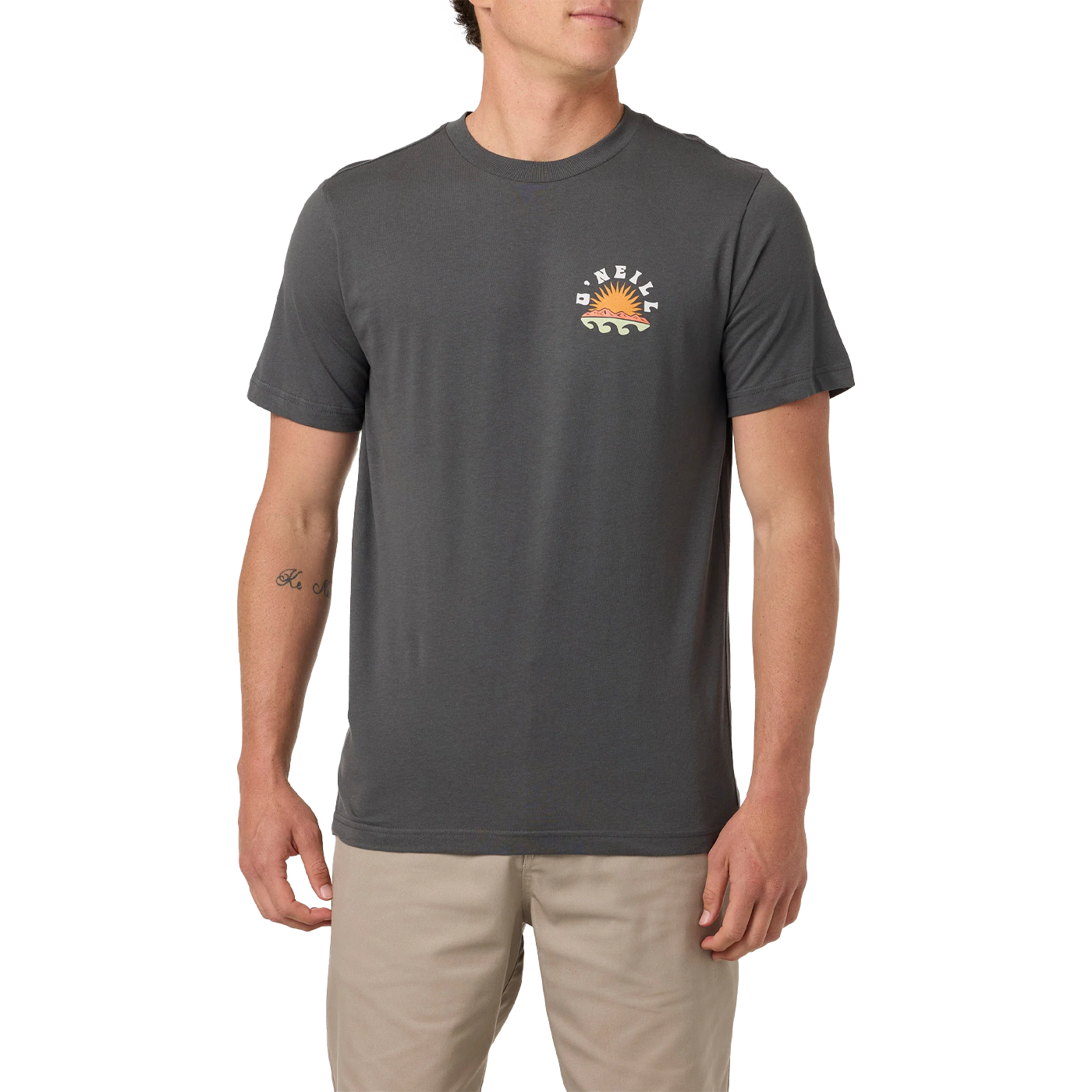 O'Neill Men's Solar Scenic Short Sleeve Tee Front on Model