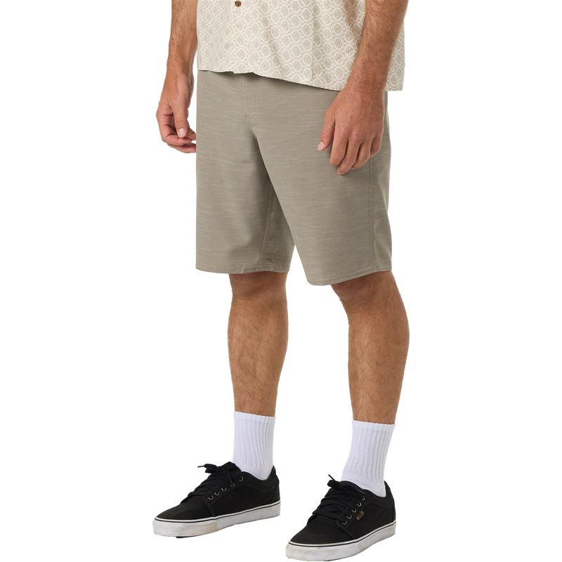 Men's Portola Slub Check 20" Short, Men's Portola Slub Check 20" Short 3/4 Front