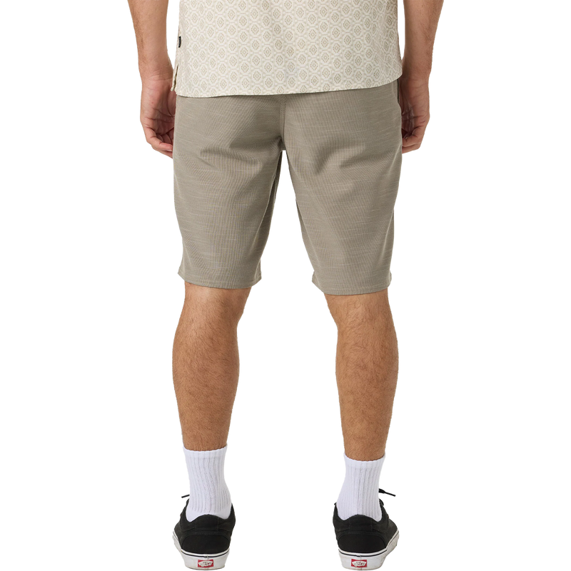 Men's Portola Slub Check 20" Short, Men's Portola Slub Check 20" Short Back on Model