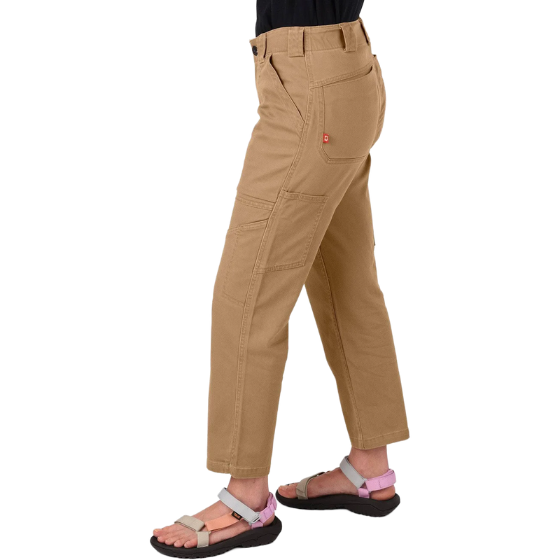 Women's Range Crop Pant, Dovetail Women's Range Crop Pant in 210-Sawdust Brown left