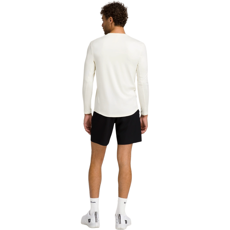 Men's Tournament Short V2 Unlined 7", Wilson Men's Tournament Short V2 Unlined 7" in Black full body backside view on model
