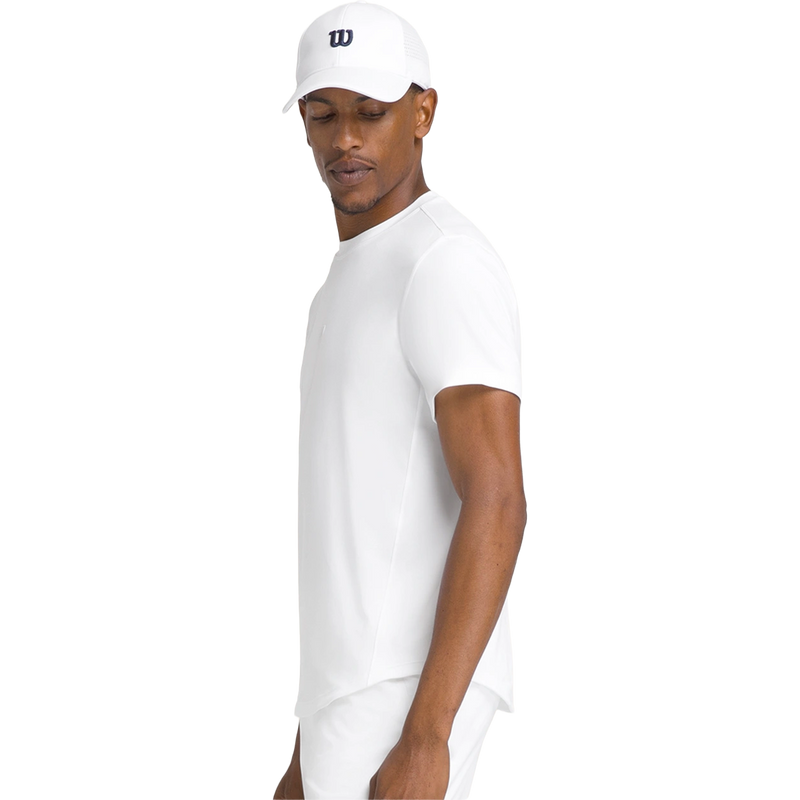 Men's Everyday Performance Tee, Wilson Men's Everyday Performance Tee in Bright White side view