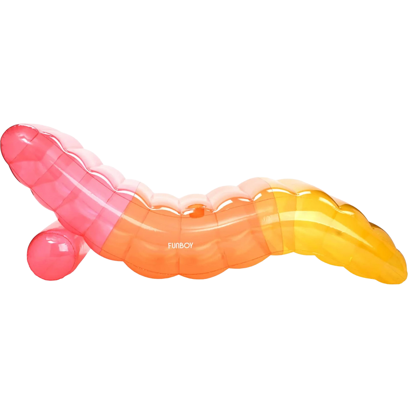 Chaise Lounger Pool Float, Funboy Chaise Lounger Pool Float in Clear Rainbow right profile