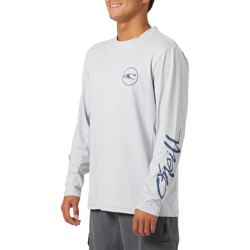 Men's Logo UPF Long Sleeve Tee, O'Neill Men's Logo UPF Long Sleeve Tee 3/4 Front