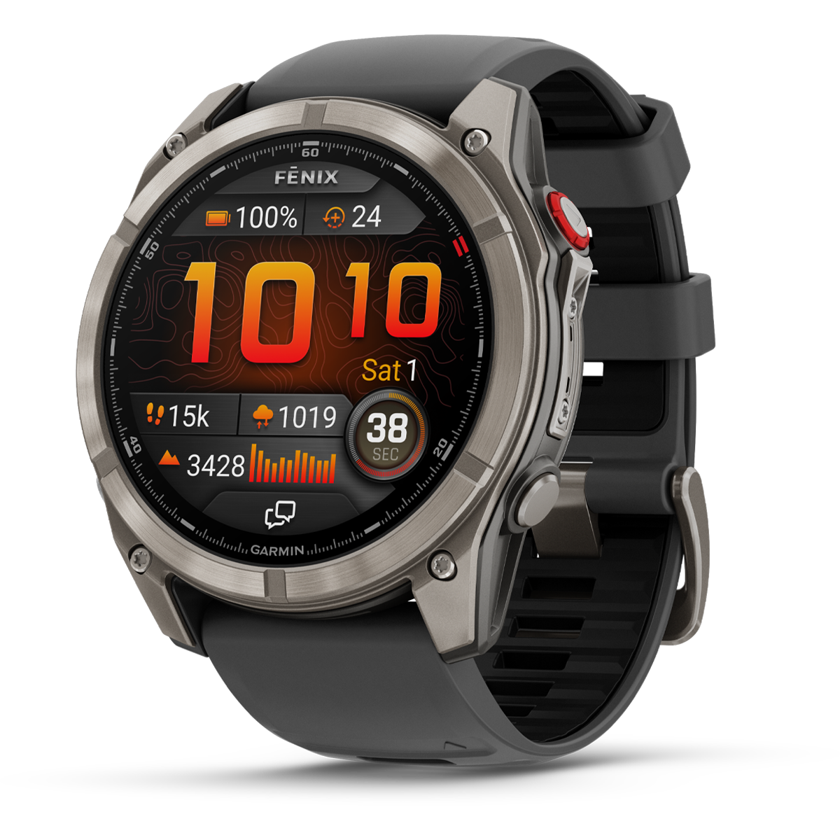Fenix 8 Pro Sapphire 51mm Titanium w/ Graphite alternate view