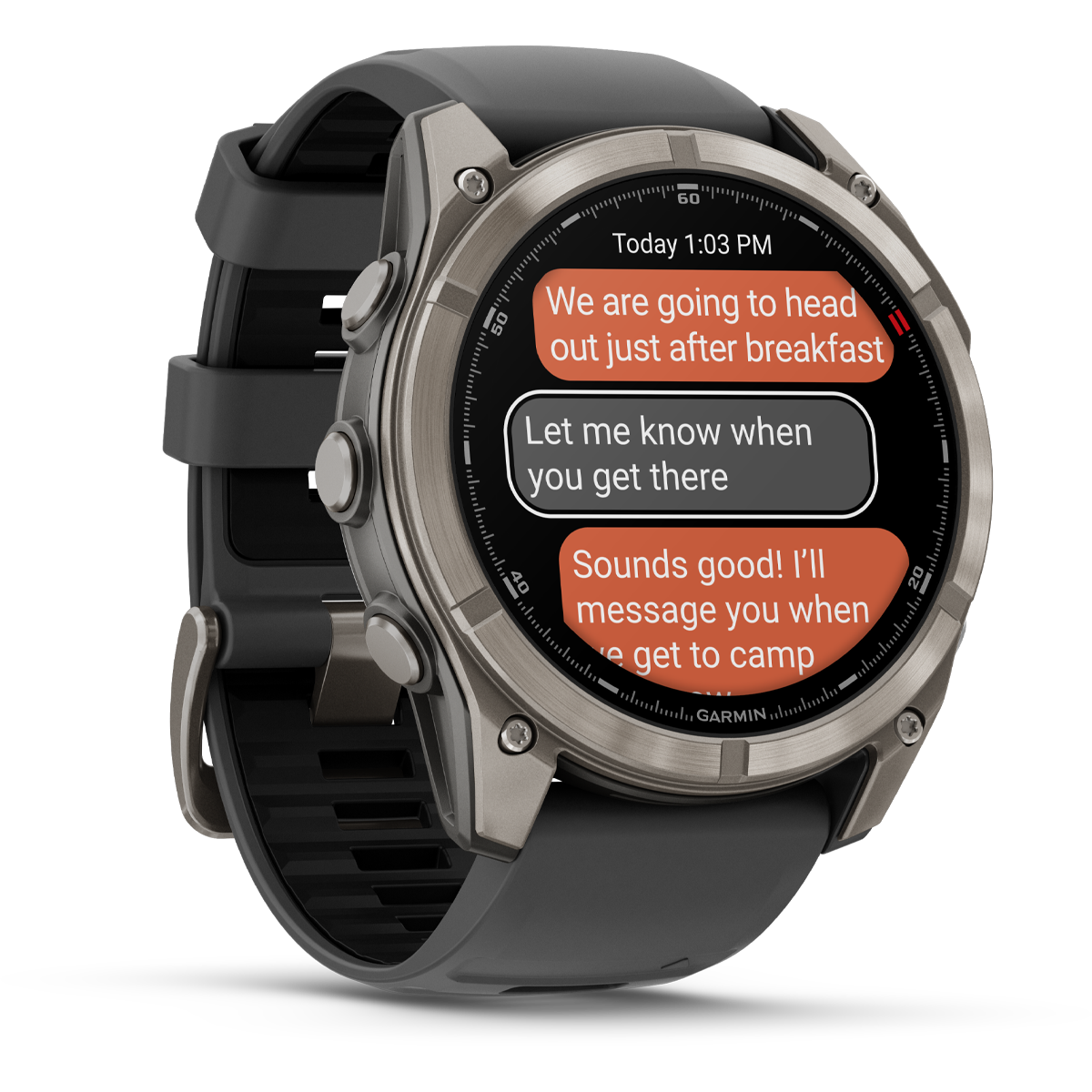 Fenix 8 Pro Sapphire 51mm Titanium w/ Graphite alternate view